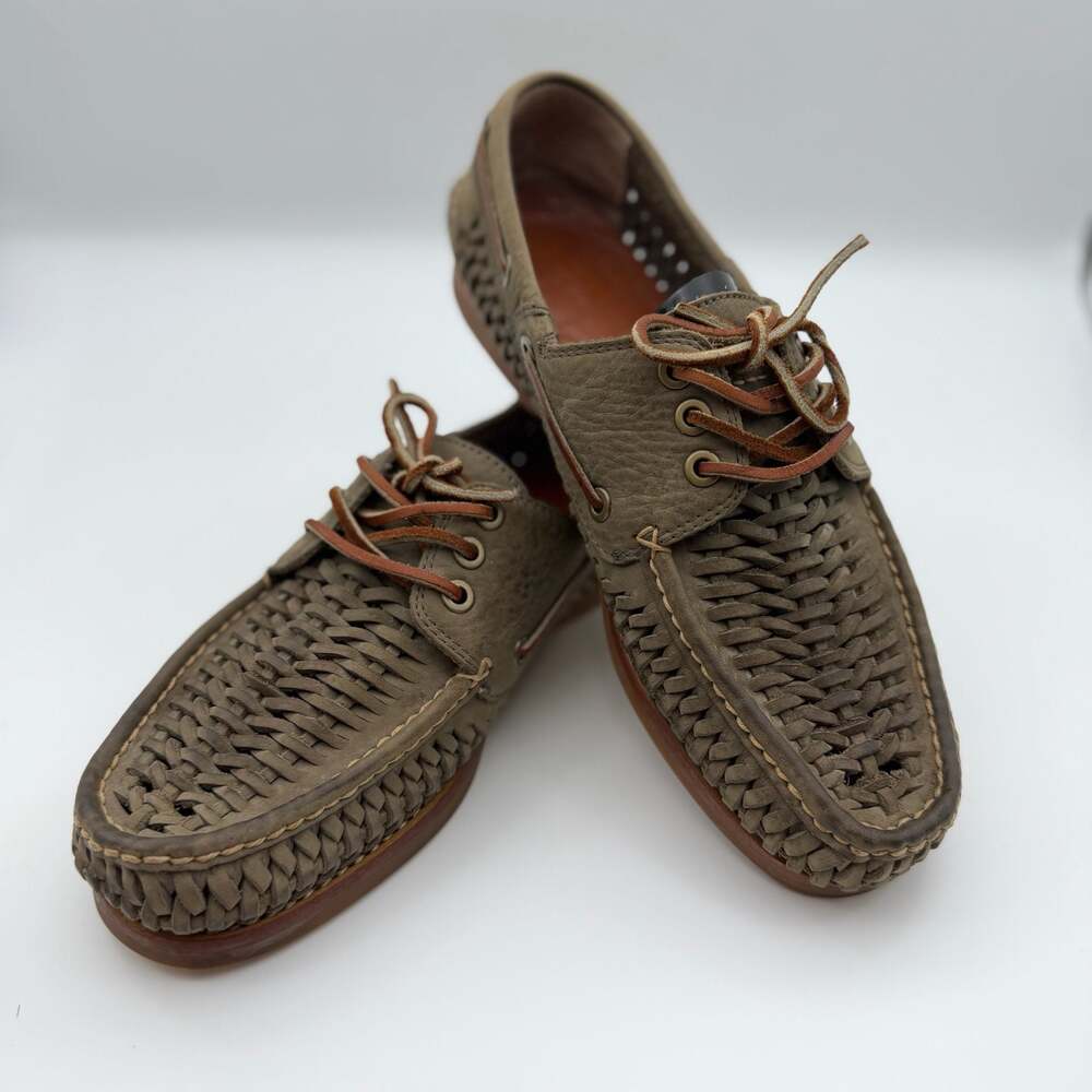 Frye Woven Suede Boat Shoes